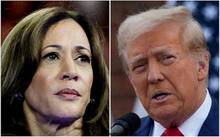 kamala harris vs trump ratings